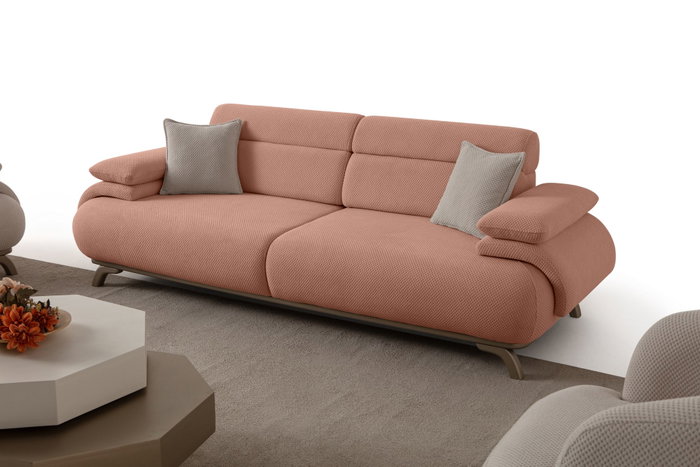 Atelier Del Sofa Bonjo Silver - Powder Sofá de 3 Plazas Atelier Del Sofa Bonjo Silver - Powder Sofá de 3 Plazas